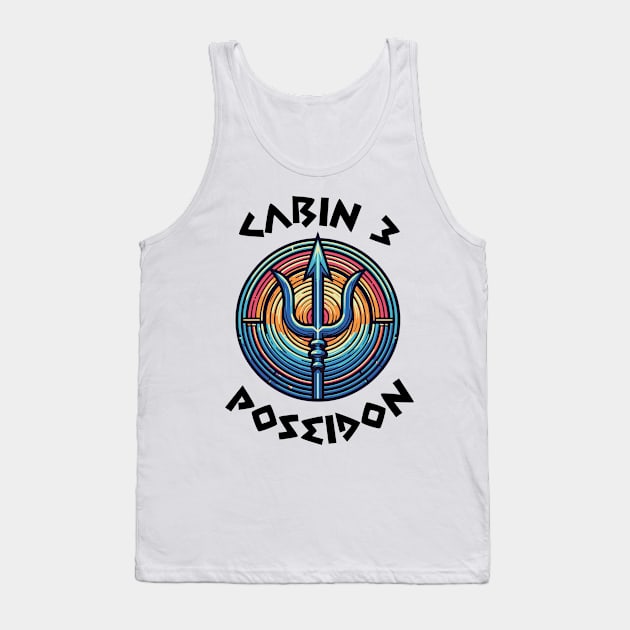 Cabin 3 Poseidon - CAMP half-blood V4 Tank Top by whatyouareisbeautiful